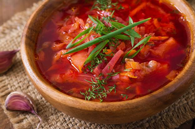 Recipes with Dill: Beet Cleanse Soup (Borscht)