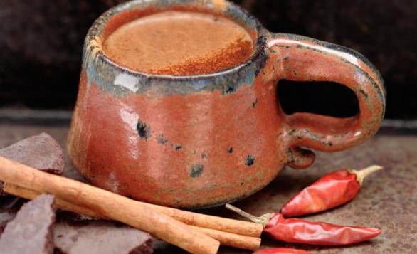 Recipes with Chocolate (Cacao): Xocolatl - Spicy Aztec Hot Chocolate