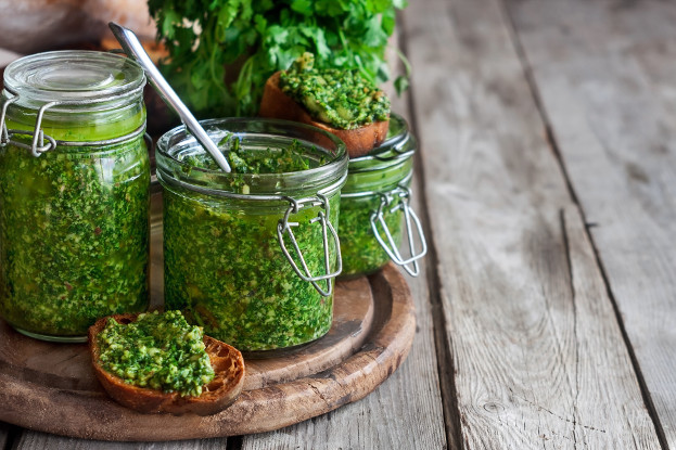 Recipes with Black Pepper: Cilantro & Pepita Pesto
