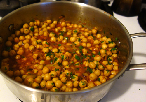 Recipes with Basil: Chick Pea with Italian Herbs & Red Wine