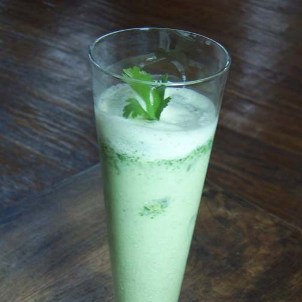 Cilantro Yogurt Lassi With Cucumber & Sugar Recipe